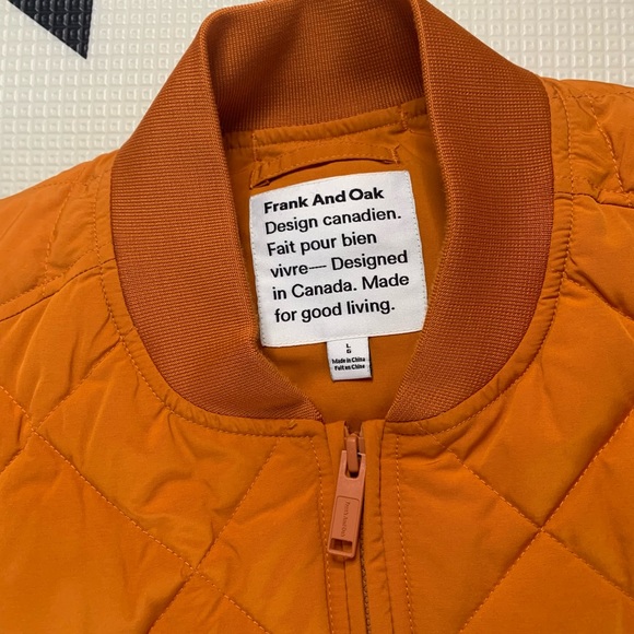 Men’s Frank and Oak orange vest - Picture 4 of 8